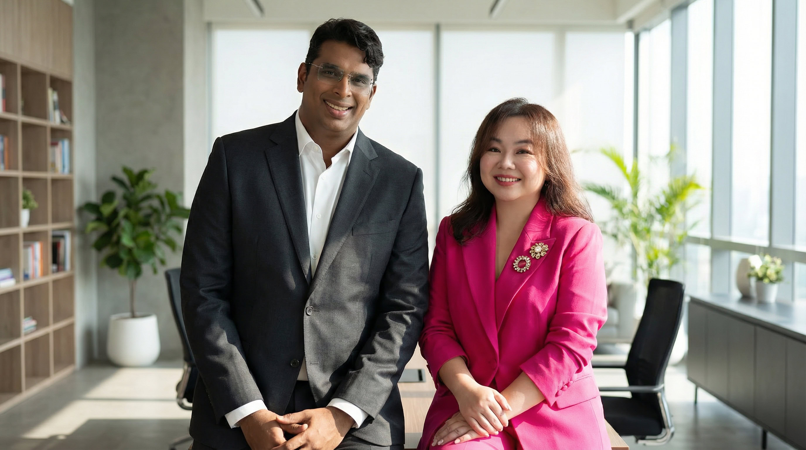 Marxk Madhavan and Christine Lim - Co-Founders of LOOP Marketing Group