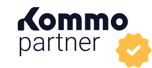 Kommo partner badge, issued to LOOP Marketing Group.
